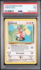 1999 Base Set Game #27 Farfetch'd PSA 7 Near Mint Pokemon picture