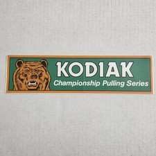 Vintage Kodiak Bumper Sticker 90s Bear Graphic Championship Pulling Series picture