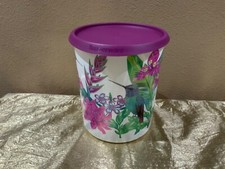 New Tupperware Beautiful One Touch “C” Canister 3.1L Hummingbird picture