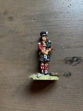 Sculptures UK Handmade Scottish Highland Bagpiper Figurine Scotland Piper picture