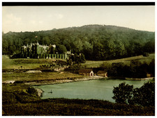 England. Ilfracombe. Watermouth Castle. Vintage photochrom by P.Z, Photochrom picture
