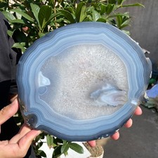 1140g Natural agate Agate Geode Slab/Slice quartz crystal mineral specimen Reiki picture