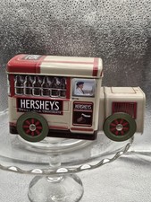 Hershey's Chocolate Company Bus Tin, Vintage Style Litho Tin Truck, Collectible picture