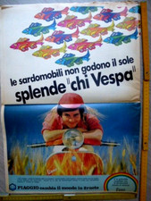 Advertising 1973 Vespa Piaggio Sardomobili Large size cm.54x38 picture
