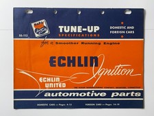 Vintage 1960s NAPA Schlin Ignition Automotive Parts Tune-Up Specifications Book picture