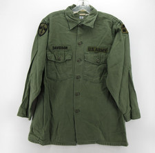 VGT US Army Shirt 15 1/2 Green OG-107 Vietnam Military 4th Infantry Field Force* picture