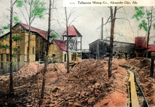 Alexander City AL Tallapoosa Mining Co Gold Mine Postcard Antique Vintage picture
