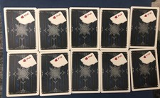 EMERALD BLUE /ARTIFICE PLAYING CARDS ANGLE Z REFILL 10 CARDS BY ELLUSIONIST picture