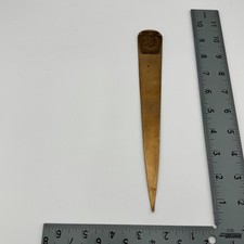 1919 Penn Mutual Life Insurance William Penn Brass Letter Opener Philadelphia picture