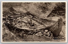 Oseberg Ship Viking Burial Postcard Norway Archaeological Find Early 1900s E51 picture