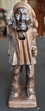 Victorian Black Forest Hand Carved Wooden Nutcracker, Ebenezer Scrooge, Dickens picture