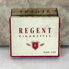 Vintage Regent Cigarettes King Size Box Riggio Tobacco New York Advertising picture