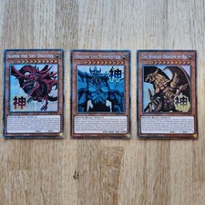 YUGIOH EGYPTIAN GOD SLIFER/OBELISK/RA STARLIGHT SET RARE RA05-EN128/129/130 NM picture