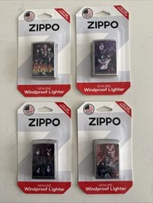 Lot Of 4 RARE NEW Zippo Kiss Band Rock And Roll - Limited Edition Lighters picture