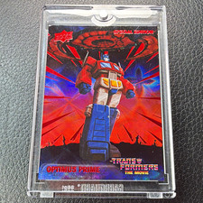 Upper Deck Transformers The Movie 40th Red NUMBERED Optimus Prime #1 /2026 🔥 picture