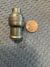 Miniature G.E. & Co. Antique Brass Candelabra Socket 1-1/2