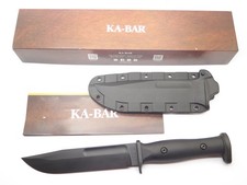 Ka-Bar 1310 Slabby USA Black Fixed Blade Survival Bowie Camp Knife picture