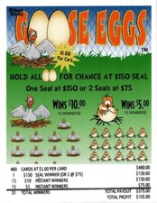 Goose Eggs Single game, pull tabs picture