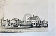 Templeton MA Massachusetts Street Trolley RPPC Photo Postcard COPY picture