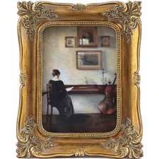 SIKOO 2.5x3.5 Vintage Picture Frame Small Antique Ornate Bronze Gold Photo Frame picture