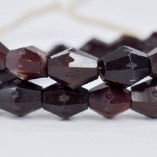 Carnelian Red Agate Faceted Bicone Trade Beads picture