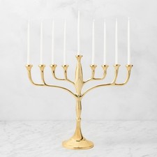 Heirloom Gold Hanukkah Menorah-williamssonoma|40354 picture