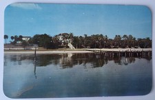 VTG 1952 PC USEPPA ISLAND CLUB HOUSE LEE COUNTY FL BEACH TENNIS COURTS  MINT picture