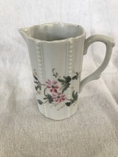 Antique, Lovely, Japanese(?), Porcelain, Floral Cream Pitcher-Cottage Core picture