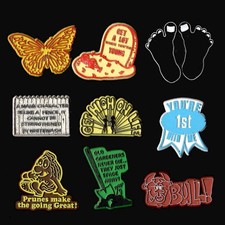 9x Lot Vtg Novelty Magnet Rubber Flexible Fridge '70s picture