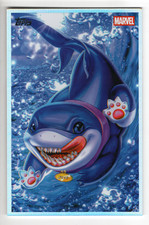 2026 Topps Marvel Vault Originals Art By Ariel Diaz Jeff the Land Shark Jumbo picture