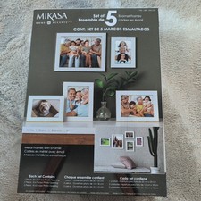Mikasa Enamel Frames Set Of 5 - White Picture Frame picture