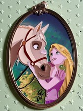 Disney Trading Pin Artland Rapunzel Maximus Oval Series Big Sweetheart LE 300 picture