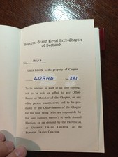 Supreme Grand Royal Arch Chapter of Scotland  Lorne 291 Freemasonry masonic/694 picture