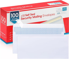 #10 Letter Size Mailing Envelopes for Business, 100Pcs Self Seal picture