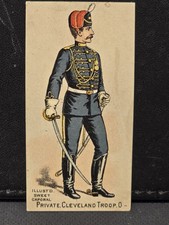 1886 KINNEY N224, #216, SERIES-I, PRIVATE, CLEVELAND TROOP, OHIO picture