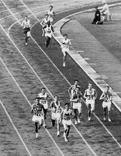 Billy Mills Of The United States Team Passes Ron Clarke 1964 PHOTO picture