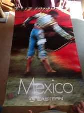 Eastern Airlines Mexico Travel Poster Matador Bullfighter Vintage Original Large picture