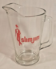 Heavy Glass Slim Jim Pitcher - Approximately 9