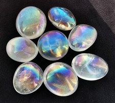 508g 8pcs Angel Rainbow Aura Quartz Bismuth Titanium Silicon Free Body Healing 1 picture