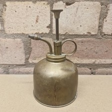 Vintage Small Brass Plant Water Mister Spray Pump picture