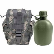 1QT Canteen with ACU Pouch - Genuine USGI Military Canteen 1 Quart UCP Cover VGC picture