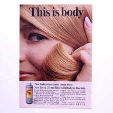 1960s Breck Creme Rinse Print Ad Magazine Clipping picture