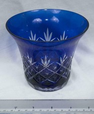 Cobalt Crystal Glass Vase picture