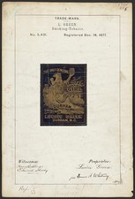 Photo:Durham NC 1877 Indian Girl Smoking Tobacco Trade-Mark Label picture