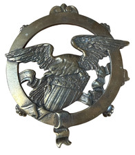 Vintage~EAGLE Design~ Freedom-Brass Trivet  With 4 Claw Feet ~~#A6430 picture
