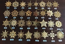 Vintage 1972-2024 MMA Gold On Sterling Silver Star Christmas Ornament Box Museum picture