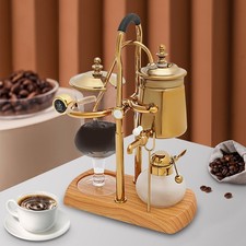 15OZ Royal Belgian Belgium Balance Syphon Coffee Maker Siphon Brewer Golden picture