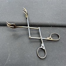 Vintage Eales 1779 Italy Silverplate Mechanical Scissor Ice / Sugar Tongs picture