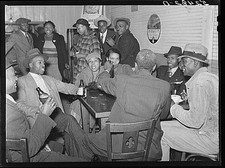 Clarksdale Mississippi 1930s African American Men in Club Gathering FSA picture