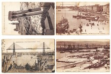 Marseille France Set of 4 Antique Postcard View of City Bridges N-D de la Garde picture